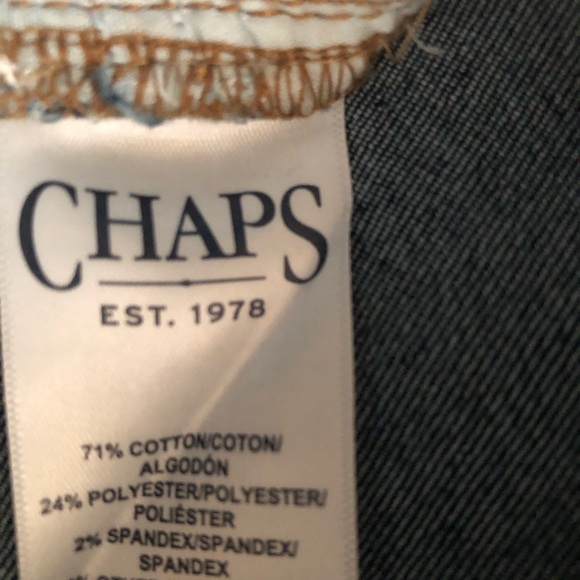 CHAPS Womens Cropped Jeans Size 6 Distressed Med Wash New - Picture 6 of 8